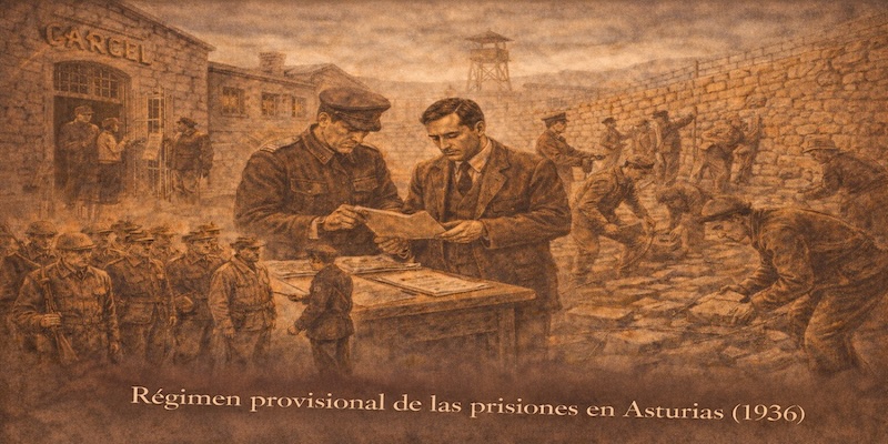 Circular sobre el régimen provisional de las prisiones en Asturias (1936): organización, control y disciplina en tiempo de guerra