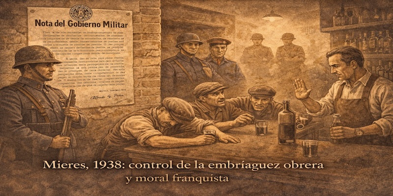 Medidas para evitar la embriaguez de los obreros en Mieres (1938): control moral y disciplina social