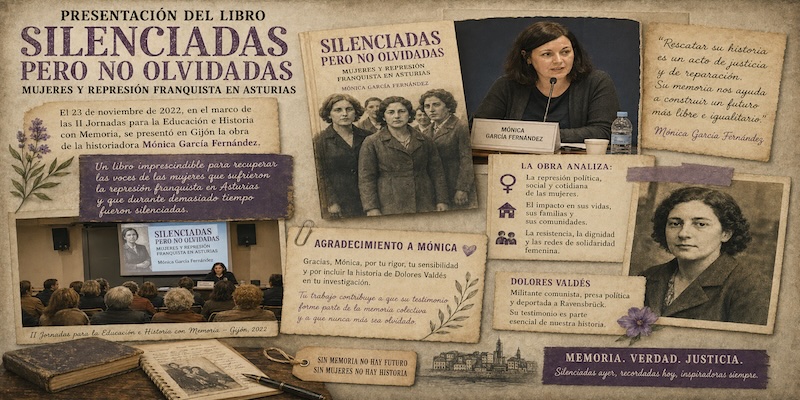 Presentación del libro «Silenciadas pero no olvidadas, mujeres y represión franquista en Asturias»