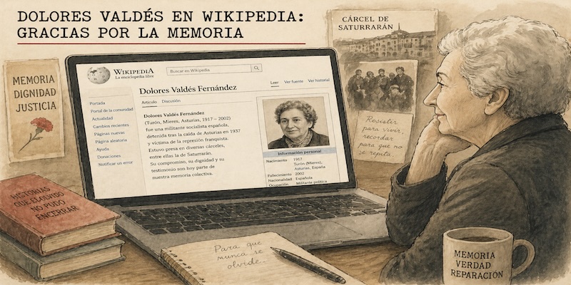 Dolores Valdés en Wikipedia: Gracias por la Memoria