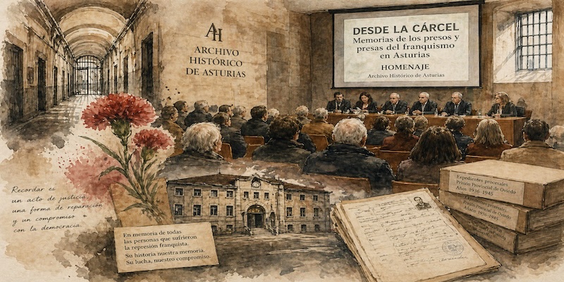 Homenaje en el Archivo Histórico de Asturias.