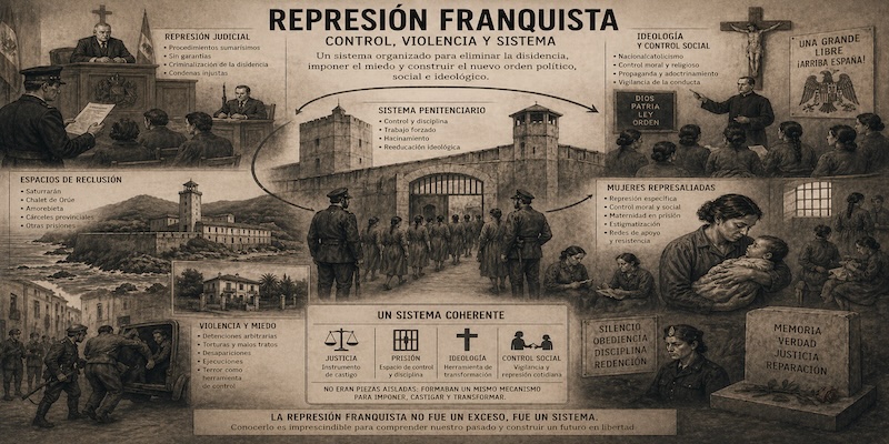 Represión franquista: control, violencia y sistema