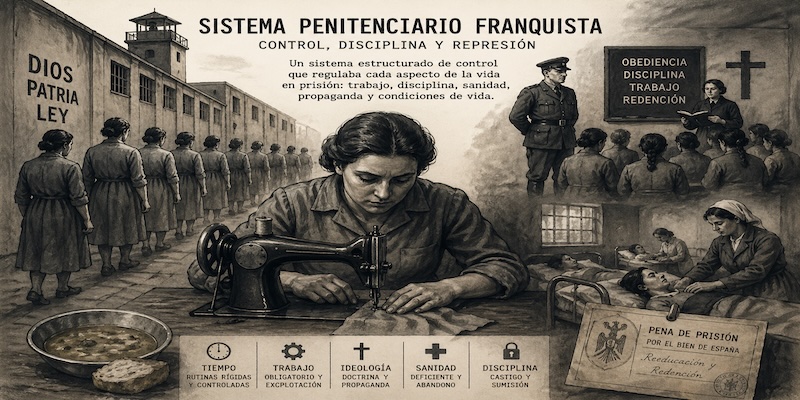 El sistema penitenciario franquista: control, disciplina y represión