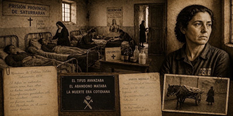 Memorias de Dolores Valdés (II): enfermedad, tifus y muerte en la prisión de Saturrarán