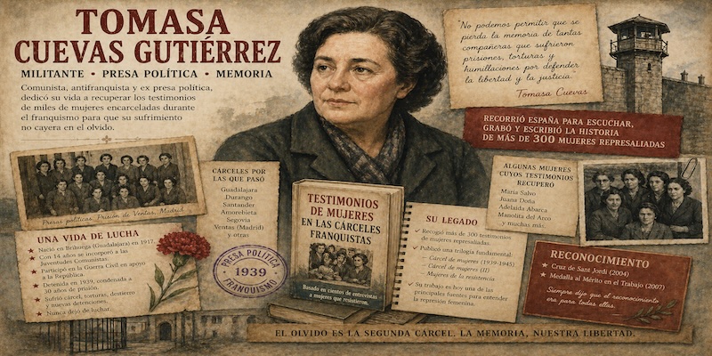 Tomasa Cuevas: memoria viva de las cárceles franquistas