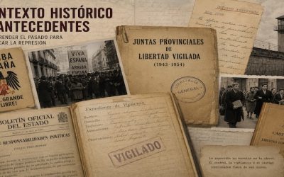 Ilustración histórica sobre las Juntas Provinciales de Libertad Vigilada y los mecanismos de control y vigilancia durante el franquismo